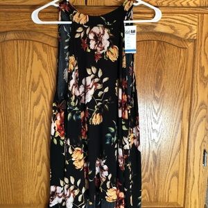 Floral Halter tank